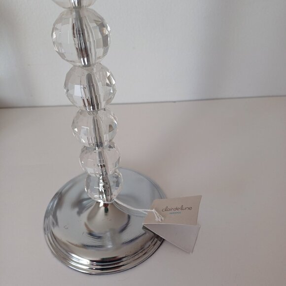 Clair de lune Ambiance Crystal Candlestick Candle Holder 11,5'' NWT - Picture 3 of 10